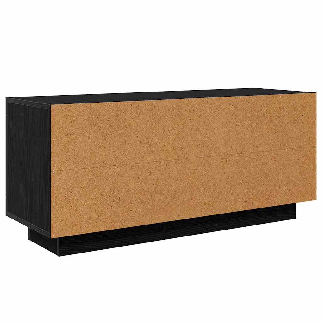 Mobile TV Rovere Nero 102 x 35 x 45 cm Legno multistrato