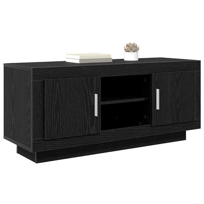 Mobile TV Rovere Nero 102 x 35 x 45 cm Legno multistrato