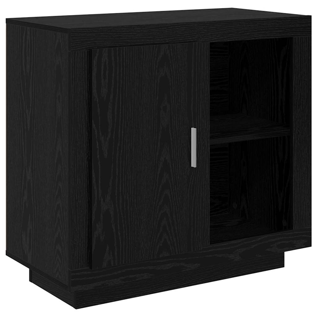 Credenza Rovere Nero 80 x 40 x 75 cm Legno multistrato