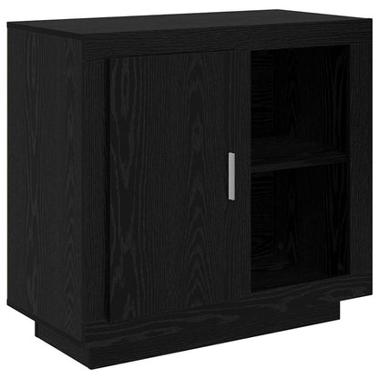 Credenza Rovere Nero 80 x 40 x 75 cm Legno multistrato