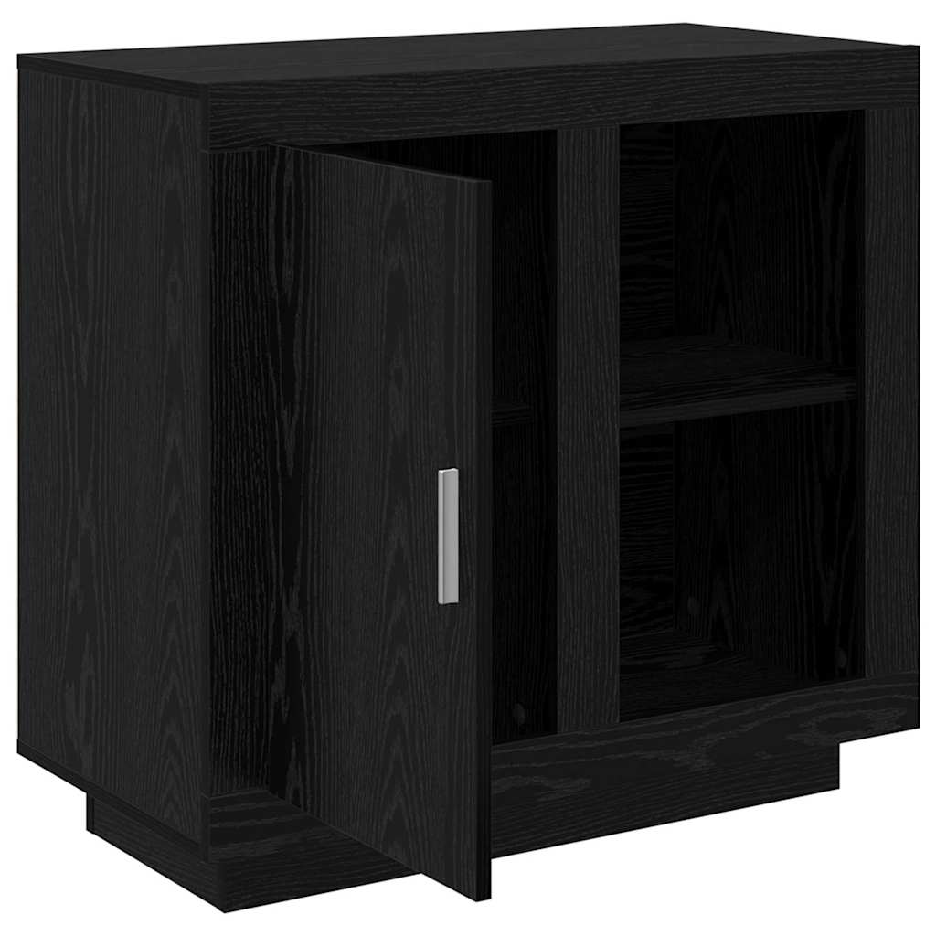 Credenza Rovere Nero 80 x 40 x 75 cm Legno multistrato