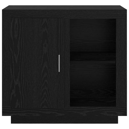 Credenza Rovere Nero 80 x 40 x 75 cm Legno multistrato