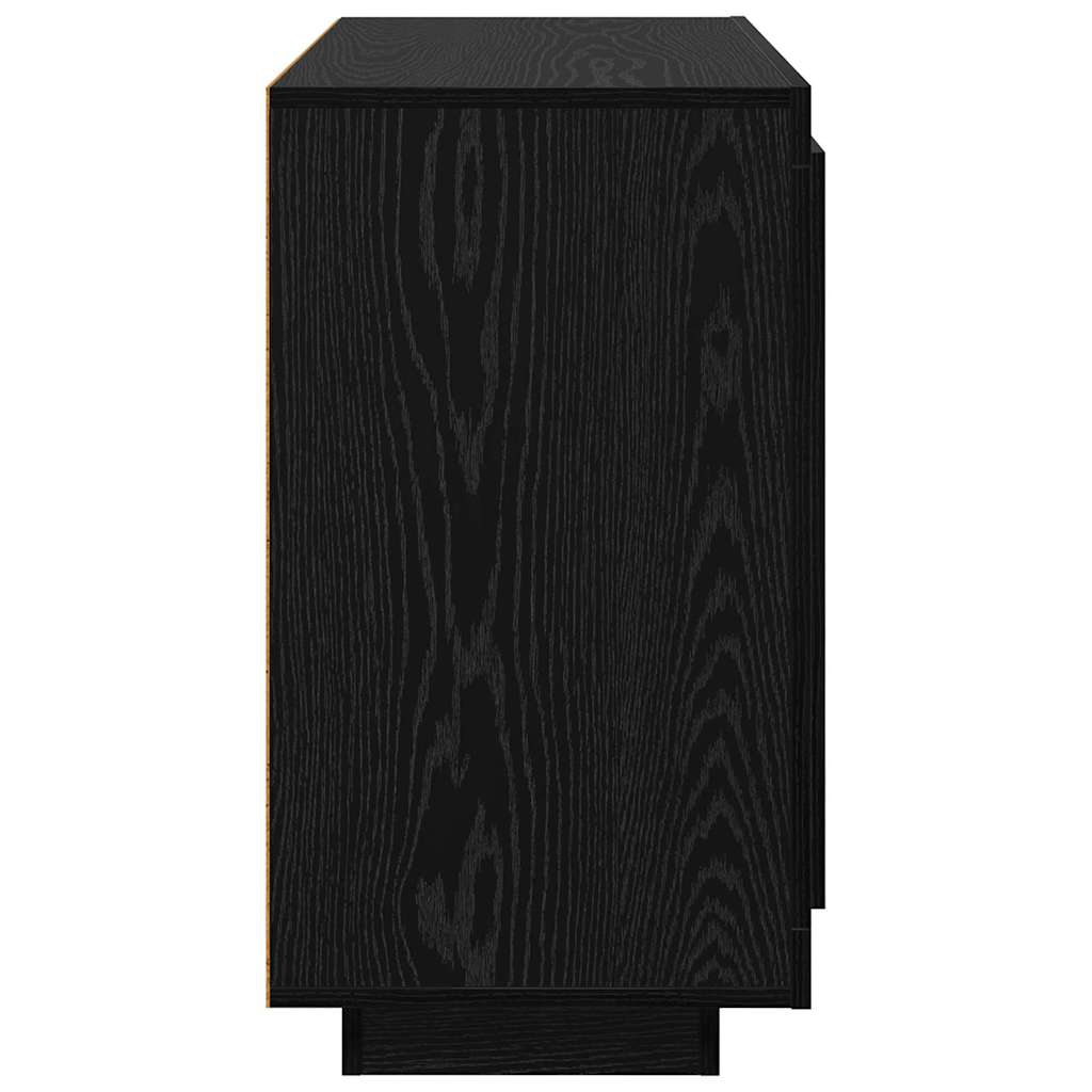 Credenza Rovere Nero 80 x 40 x 75 cm Legno multistrato