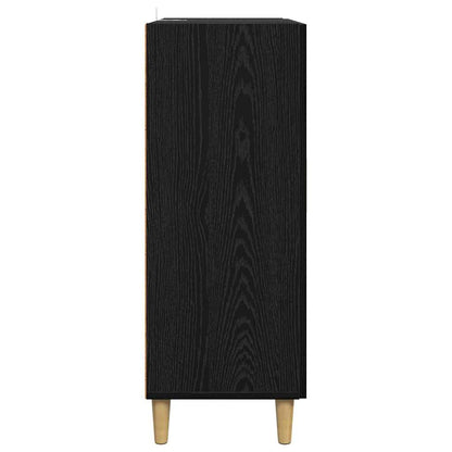 Credenza Rovere Nero 70 x 34 x 90 cm Legno multistrato