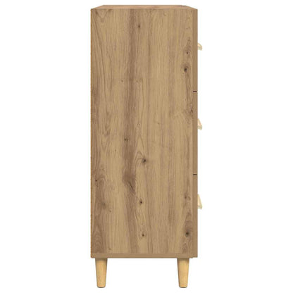 Credenza Rovere artigianale 69,5 x 34 x 90 cm Legno multistrato