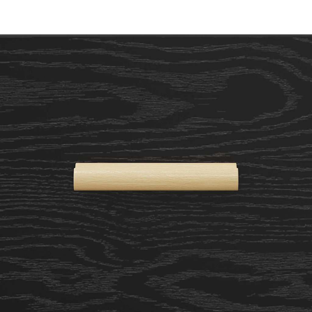 Credenza Rovere Nero 69,5 x 34 x 90 cm Legno multistrato