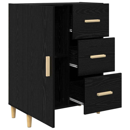 Credenza Rovere nero 34 x 69.5 x 90 cm Legno multistrato