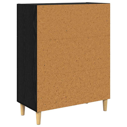 Credenza Rovere nero 34 x 69.5 x 90 cm Legno multistrato