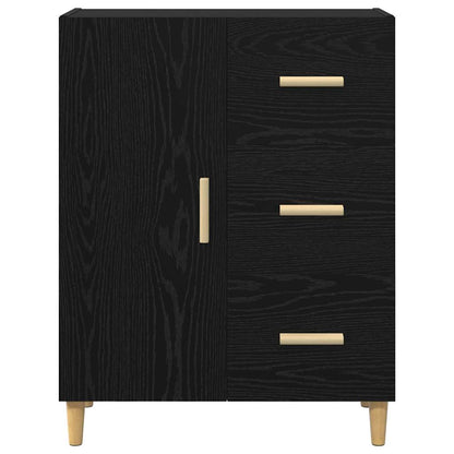 Credenza Rovere nero 34 x 69.5 x 90 cm Legno multistrato