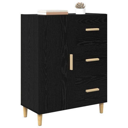 Credenza Rovere nero 34 x 69.5 x 90 cm Legno multistrato