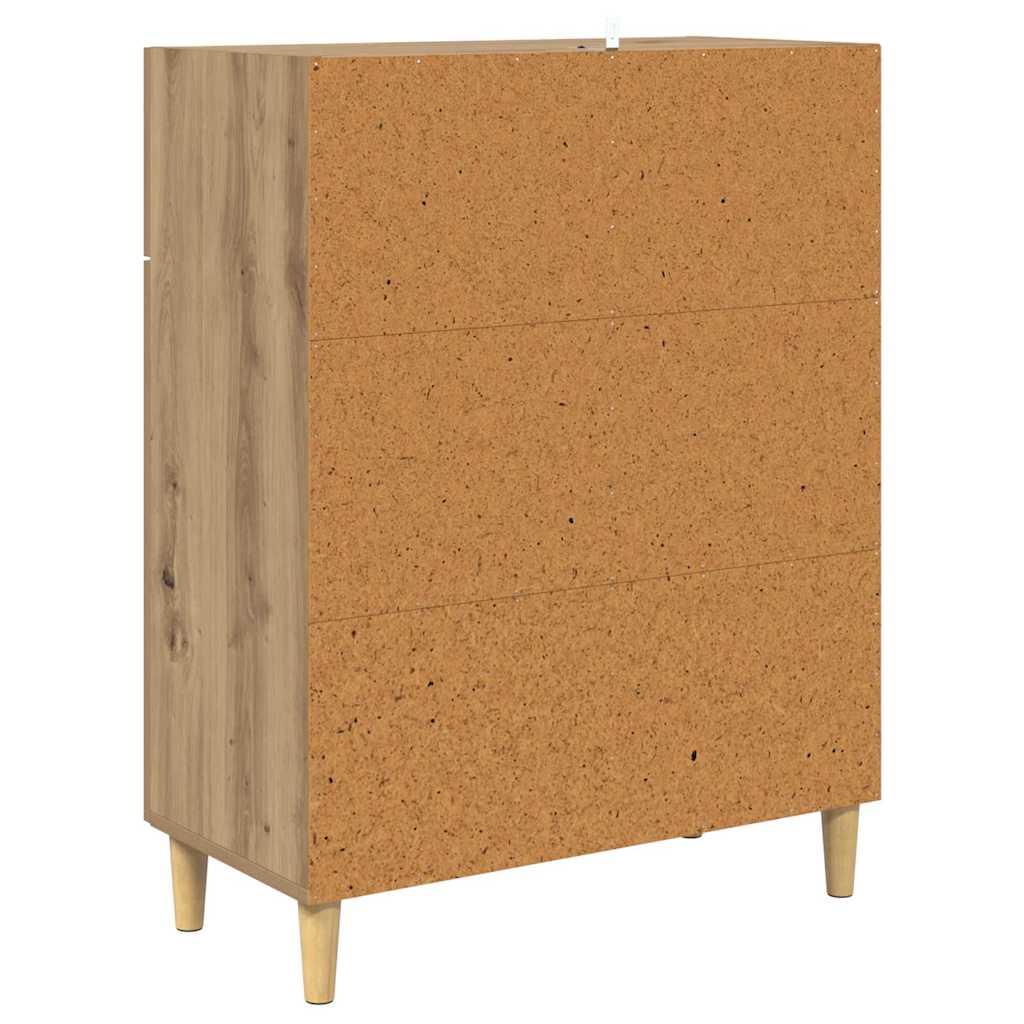 Credenza rovere artigianale 34 x 69.5 x 89 cm Legno multistrato