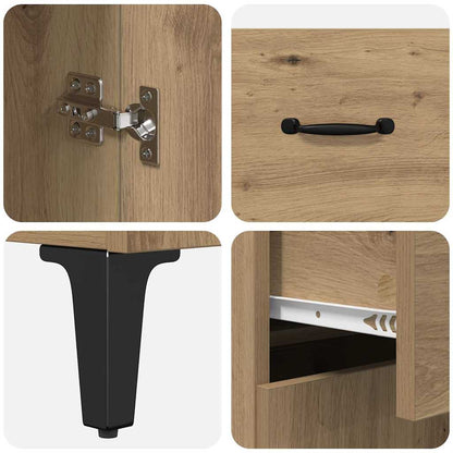 Credenza Rovere artigianale 69,5 x 34 x 90 cm Legno multistrato