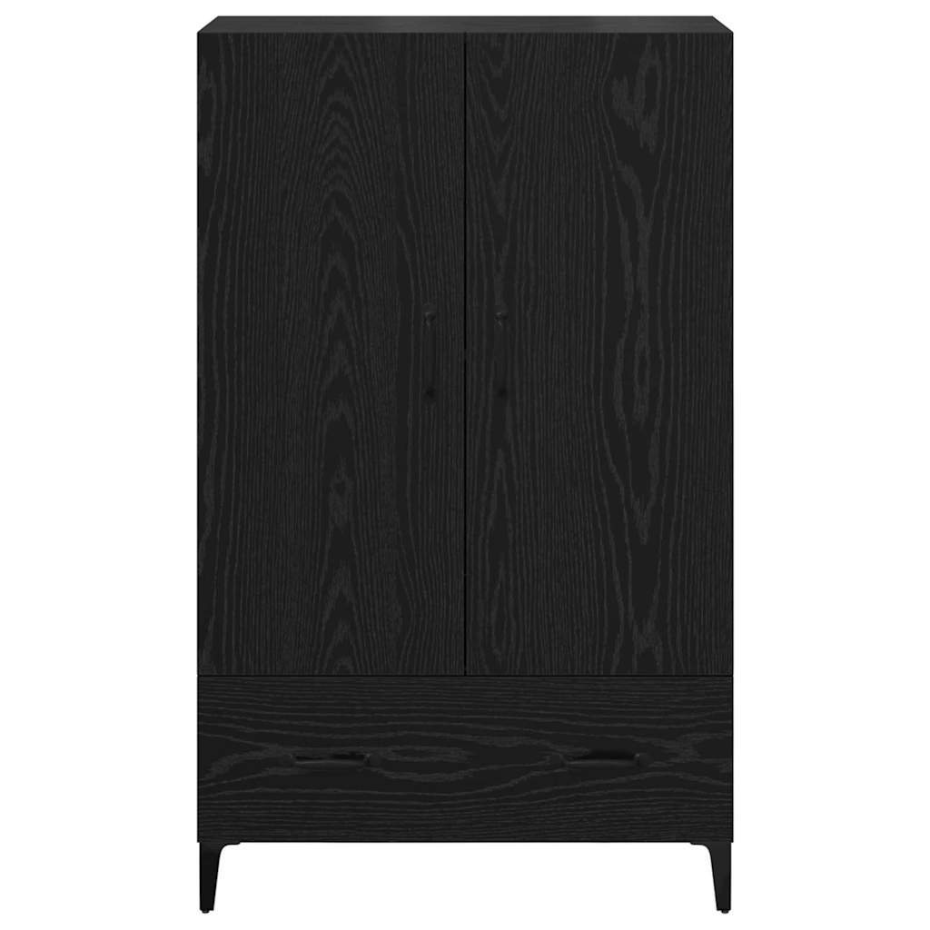 Credenza con cassetto Rovere Nero 70 x 31 x 115 cm