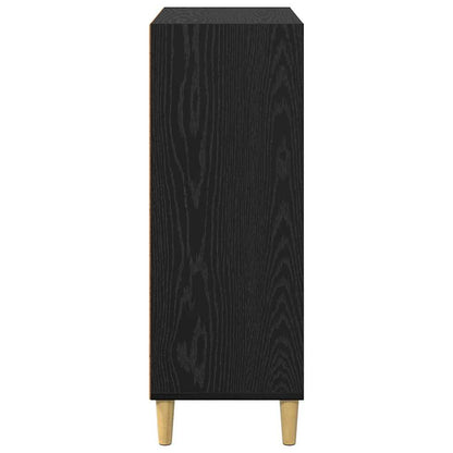 Credenza Rovere Nero 69,5 x 32,5 x 90 cm Legno multistrato