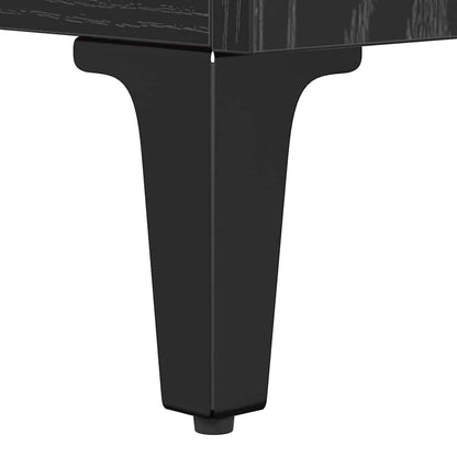 Credenza Rovere Nero 69,5 x 32,5 x 90 cm Legno multistrato