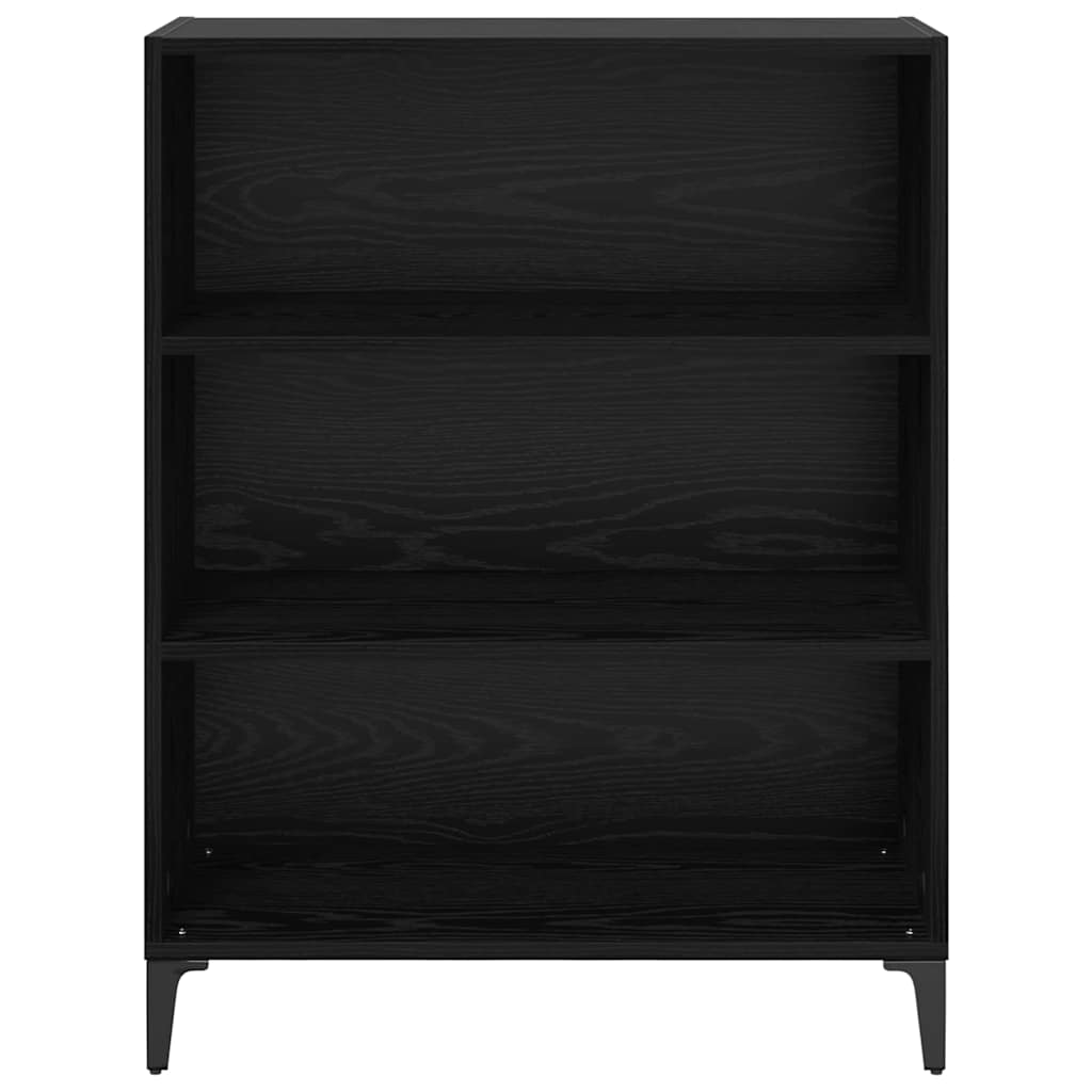 Credenza Rovere Nero 69,5 x 32,5 x 90 cm Legno multistrato