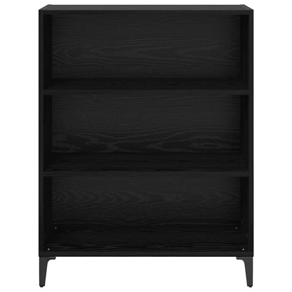 Credenza Rovere Nero 69,5 x 32,5 x 90 cm Legno multistrato