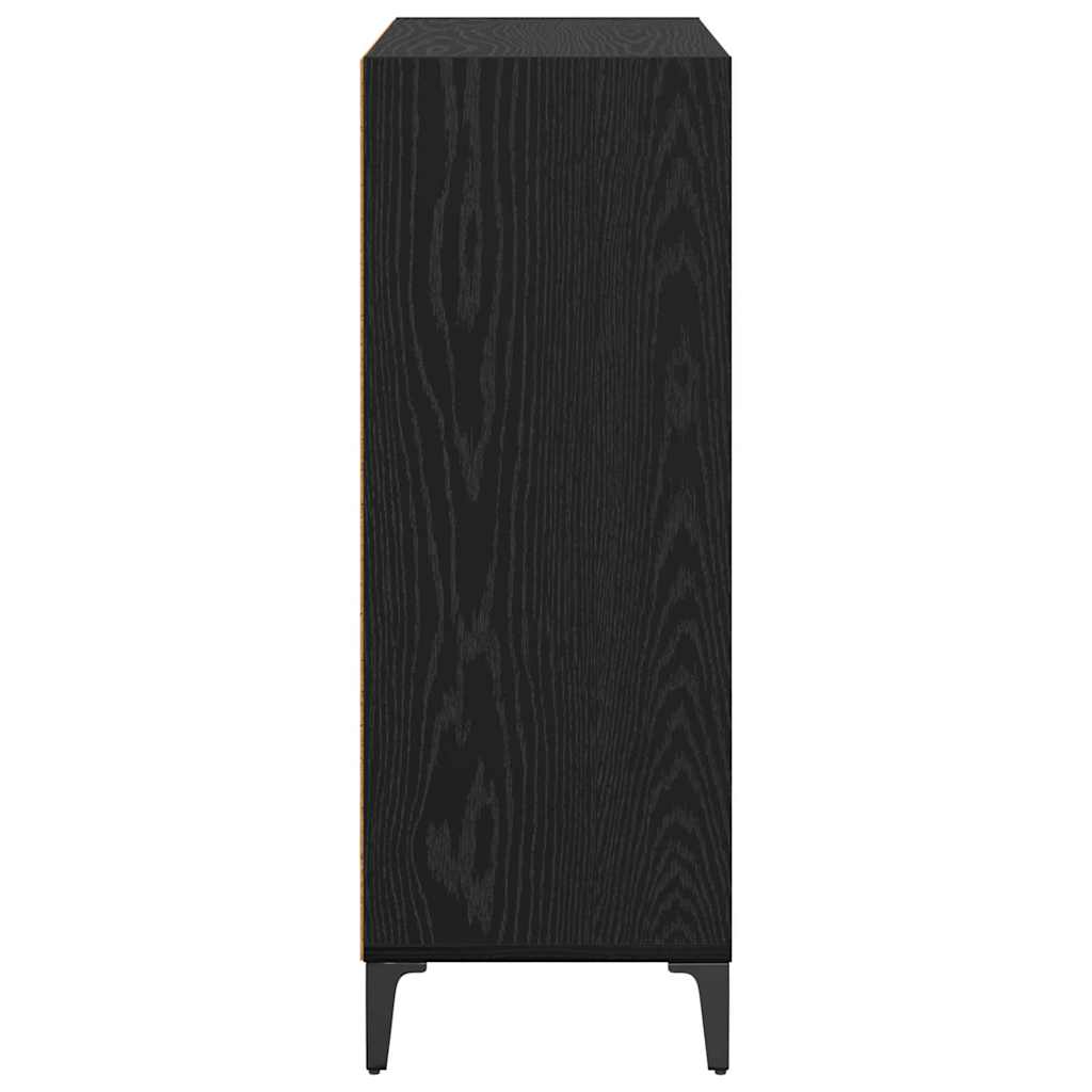 Credenza Rovere Nero 69,5 x 32,5 x 90 cm Legno multistrato