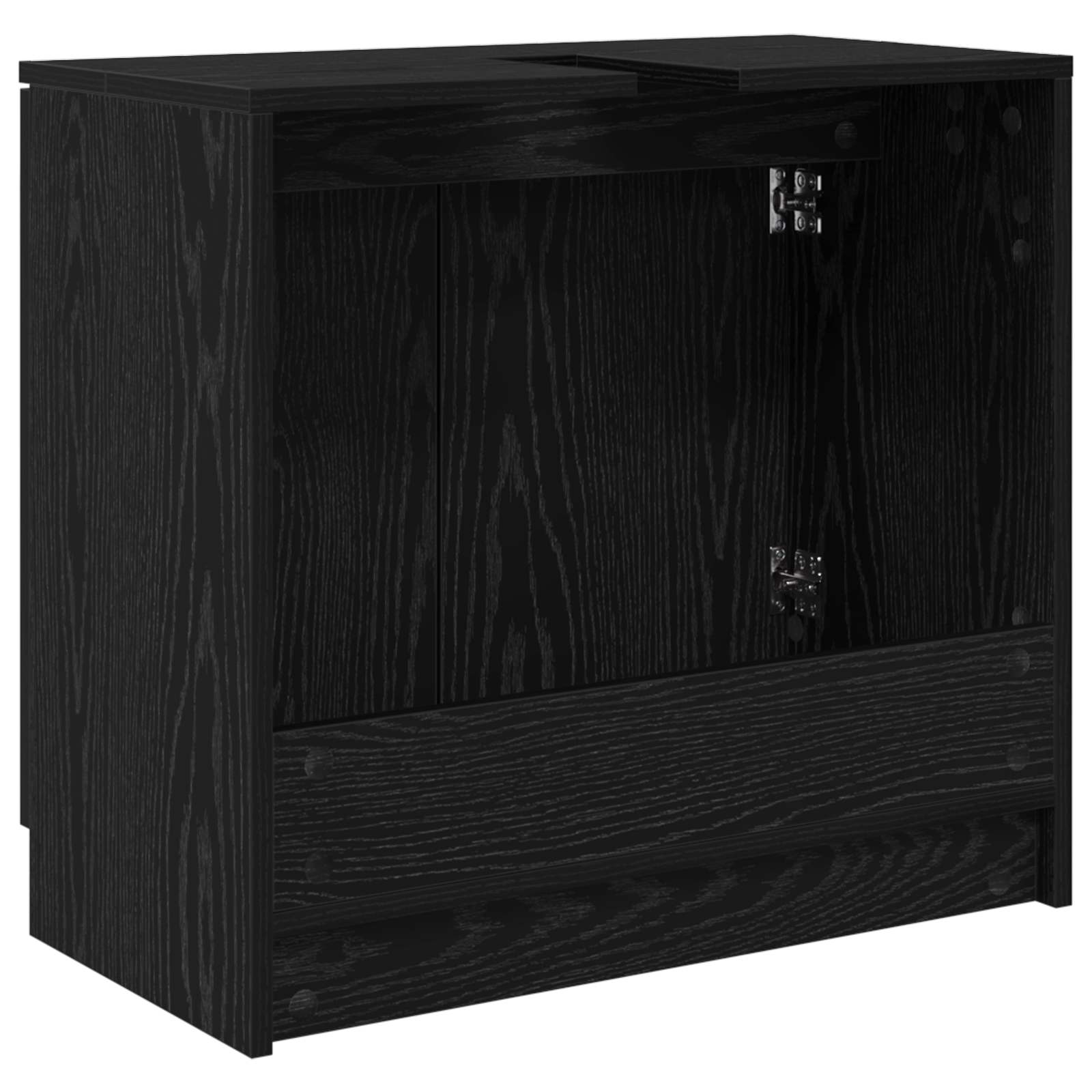 Mobile da Bagno Rovere Nero 64,5 x 33,5 x 59 cm | homemem39