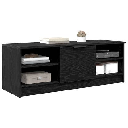 Mobile TV Rovere Nero 102 x 35 x 36,5 cm Legno multistrato