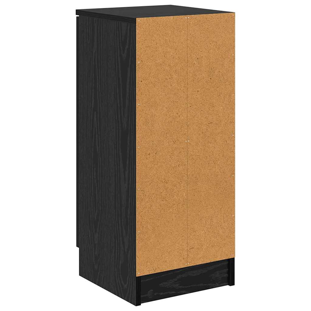 Credenza Rovere Nero 30 x 30 x 70 cm Legno multistrato