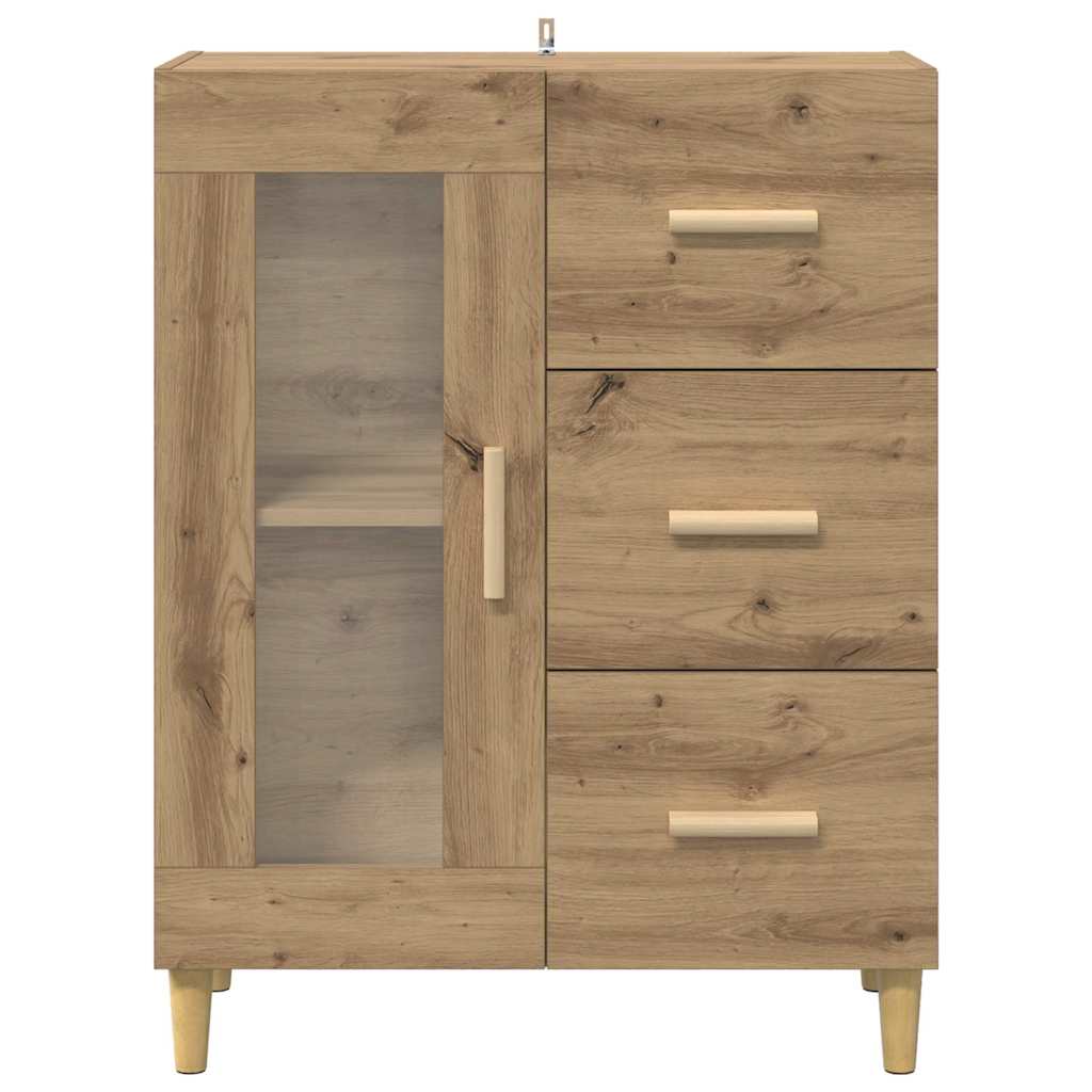 Credenza Rovere artigianale 69,5 x 34 x 90 cm Legno multistrato