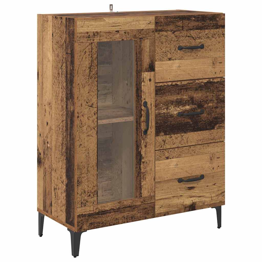 Credenza con cassetto Legno vecchio 69,5 x 34 x 90 cm