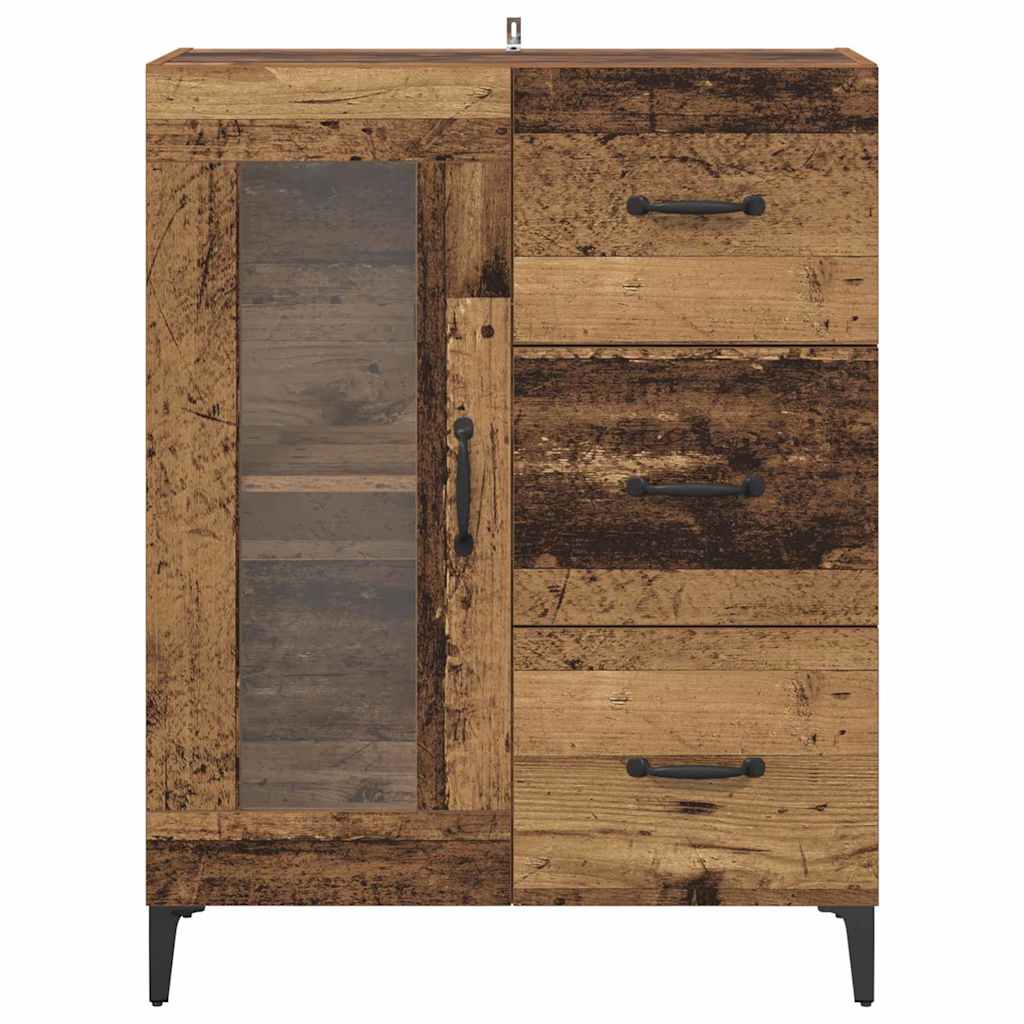 Credenza con cassetto Legno vecchio 69,5 x 34 x 90 cm