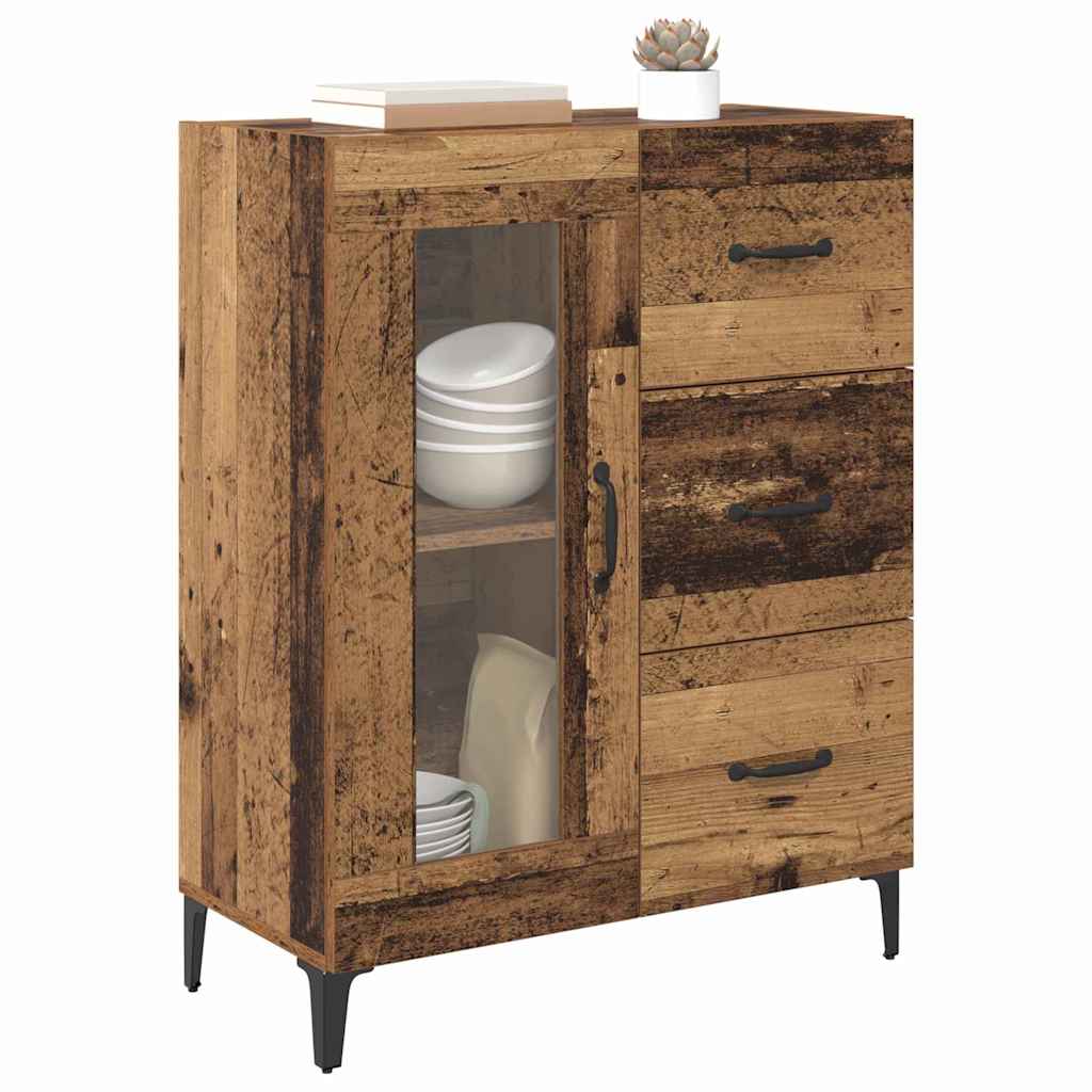 Credenza con cassetto Legno vecchio 69,5 x 34 x 90 cm