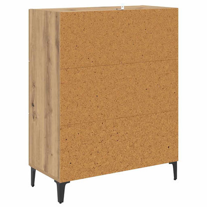 Credenza con cassetto Rovere artigianale 69,5 x 34 x 90 cm