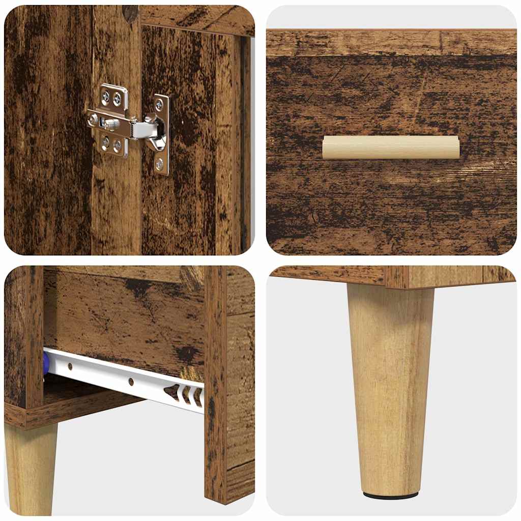 Credenza Legno vecchio 70 x 31 x 115 cm Legno multistrato