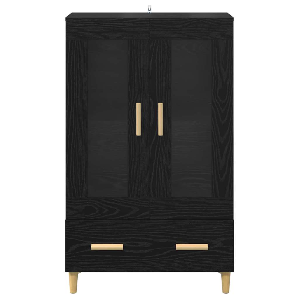 Credenza Rovere Nero 70 x 31 x 115 cm Legno multistrato