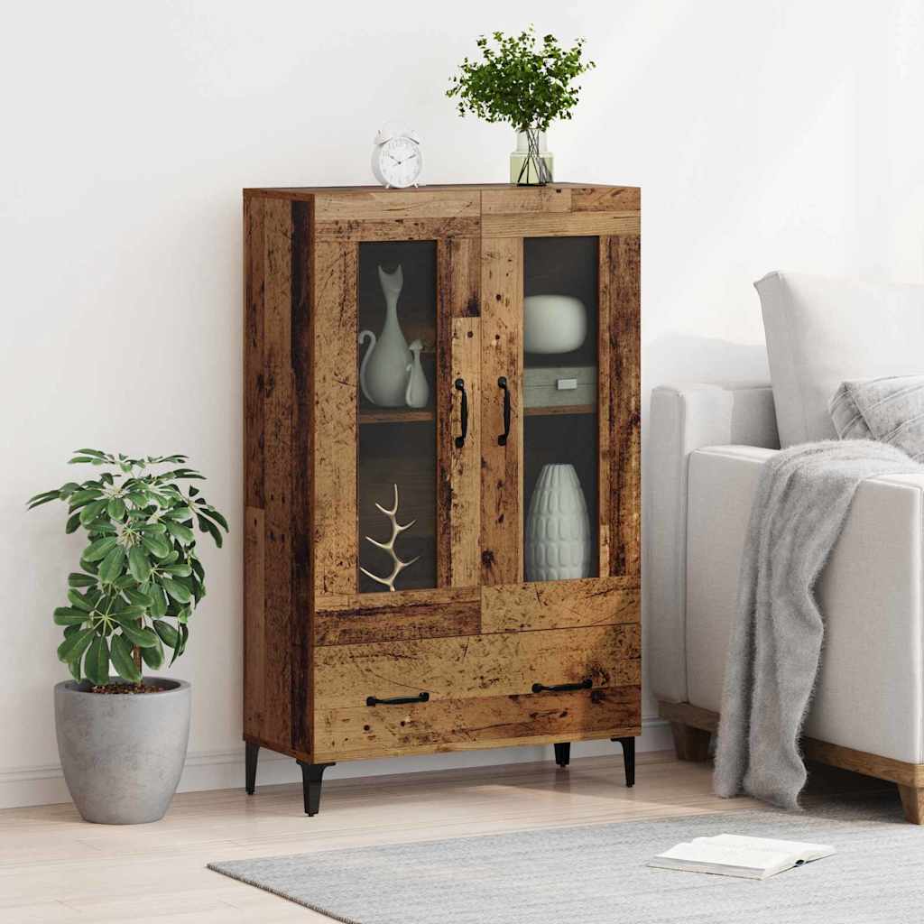 Credenza con cassetto Legno vecchio 70 x 31 x 115 cm