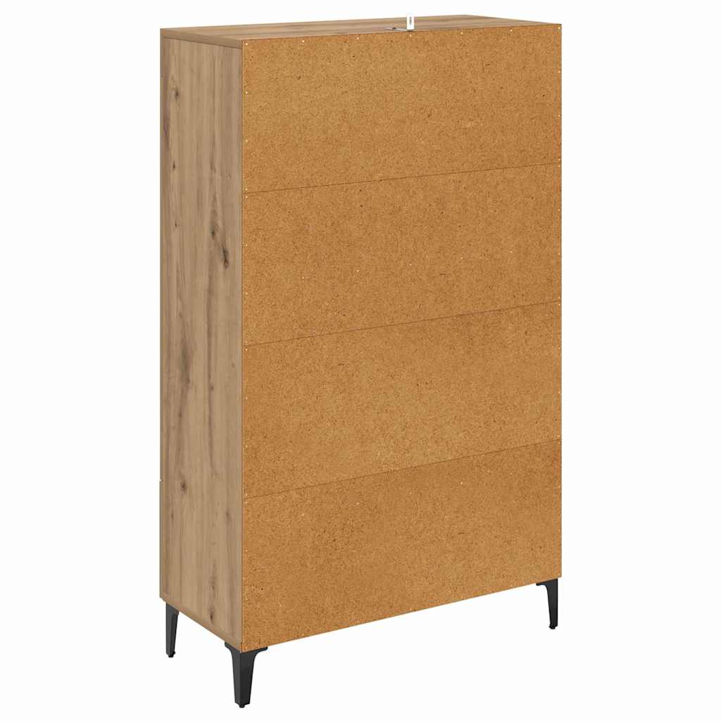 Credenza con cassetto Rovere artigianale 70 x 31 x 115 cm