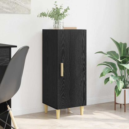 Credenza Rovere Nero 34,5 x 34 x 90 cm Legno multistrato