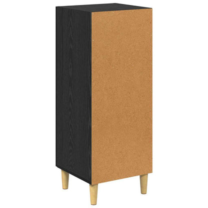 Credenza Rovere Nero 34,5 x 34 x 90 cm Legno multistrato