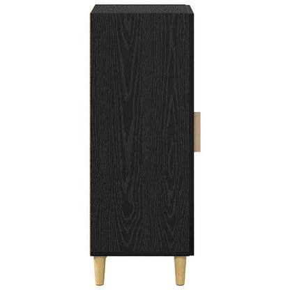 Credenza Rovere Nero 34,5 x 34 x 90 cm Legno multistrato