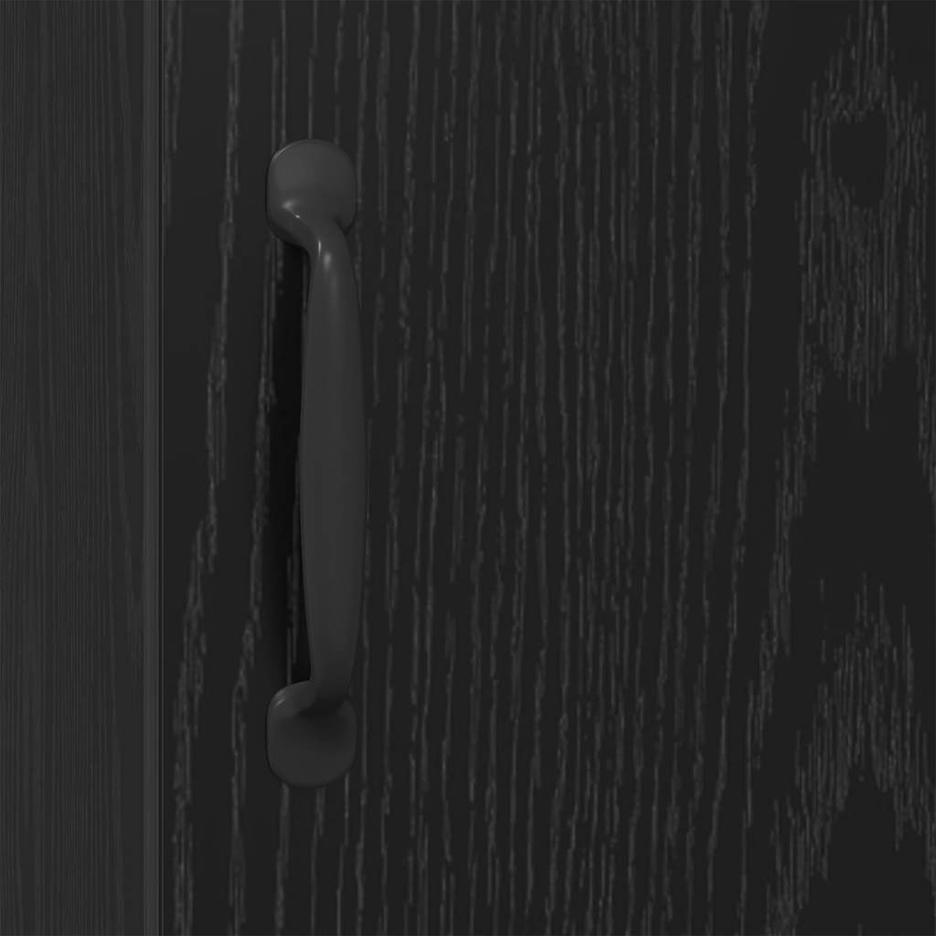 Credenza Rovere Nero 34,5 x 34 x 90 cm Legno multistrato