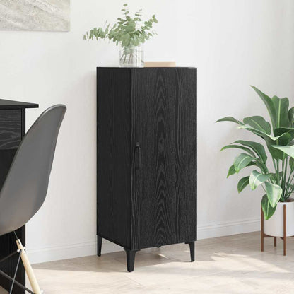 Credenza Rovere Nero 34,5 x 34 x 90 cm Legno multistrato