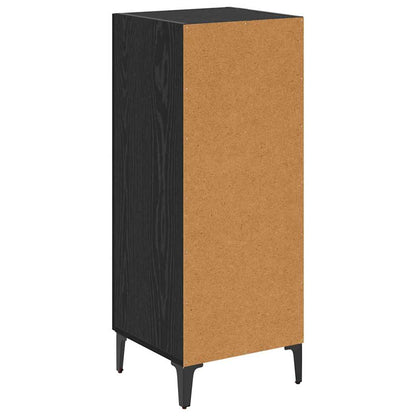 Credenza Rovere Nero 34,5 x 34 x 90 cm Legno multistrato