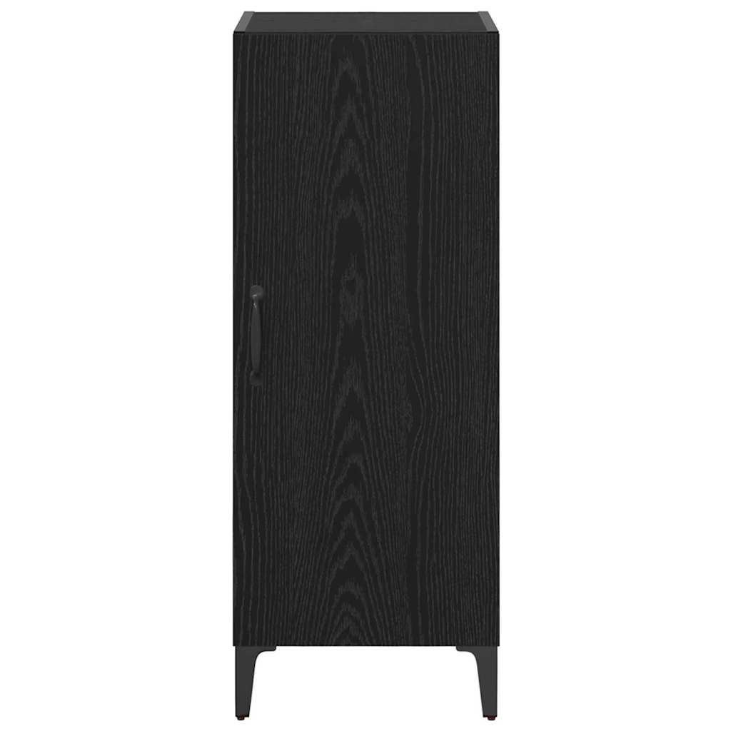 Credenza Rovere Nero 34,5 x 34 x 90 cm Legno multistrato