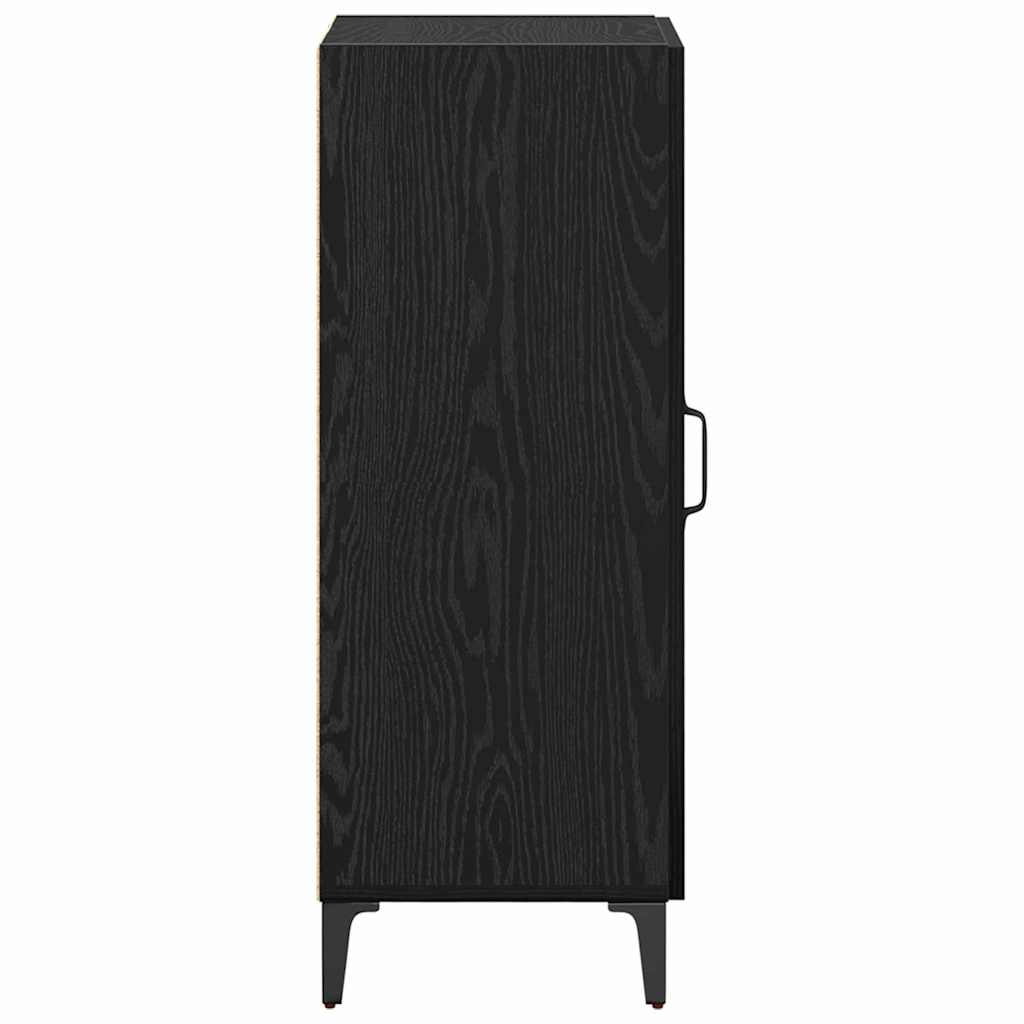Credenza Rovere Nero 34,5 x 34 x 90 cm Legno multistrato