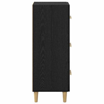 Credenza Rovere nero 34.5 x 34 x 90 cm Legno multistrato