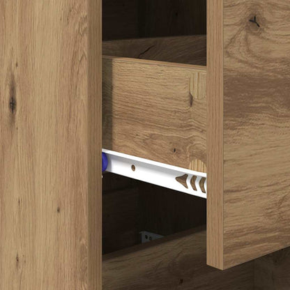 Credenza rovere artigianale 34 x 34,5 x 90 cm Legno multistrato