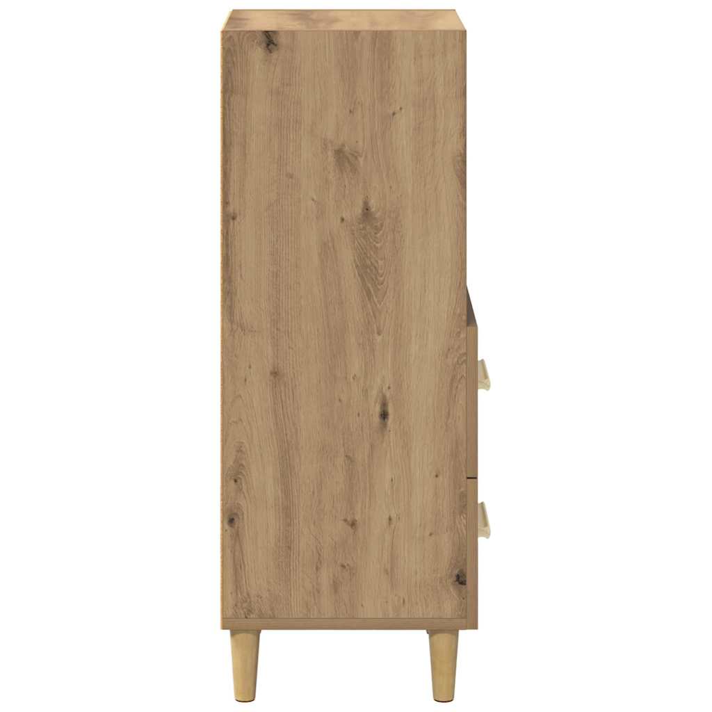 Credenza rovere artigianale 34 x 34,5 x 90 cm Legno multistrato