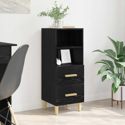 Credenza Rovere nero 34 x 34,5 x 90 cm Legno multistrato
