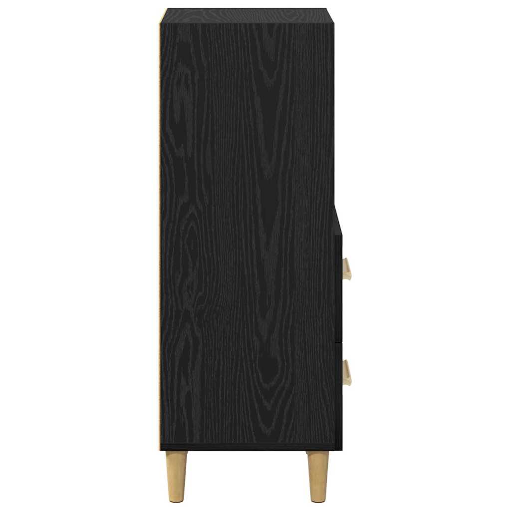 Credenza Rovere nero 34 x 34,5 x 90 cm Legno multistrato