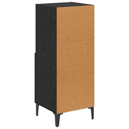 Credenza Rovere nero 34 x 34.5 x 90 cm Legno multistrato