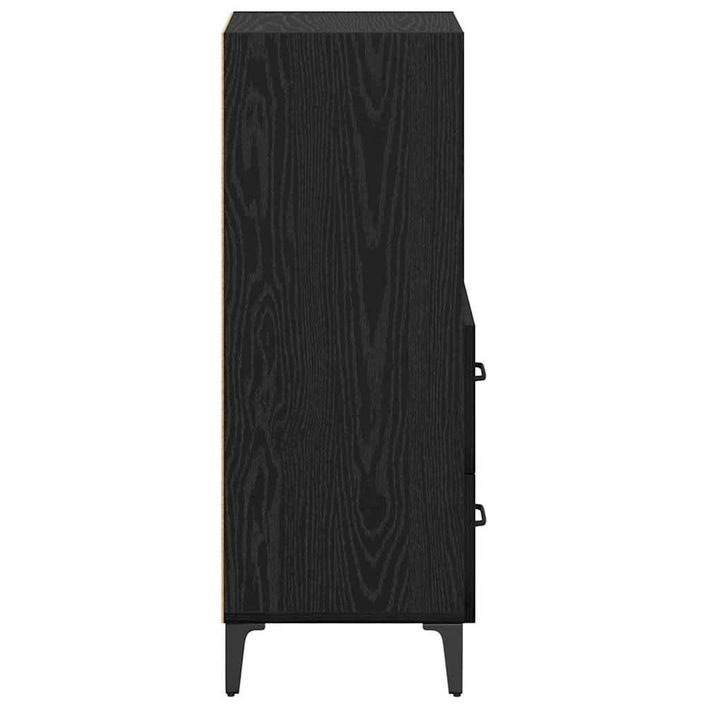 Credenza Rovere nero 34 x 34.5 x 90 cm Legno multistrato