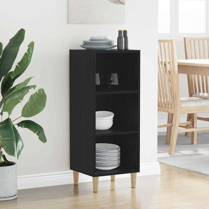 Credenza Rovere Nero 34,5 x 32,5 x 90 cm Legno multistrato